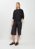 Box Cotton Felt Round Neck Sweater