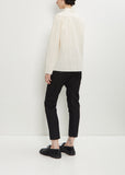 Light Wrinkled Cotton Short Collar Shirt