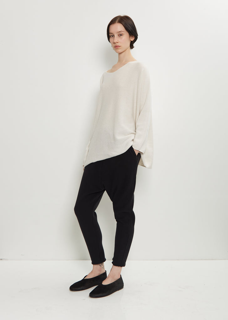 Stretch Jersey New Basic Pants — Black