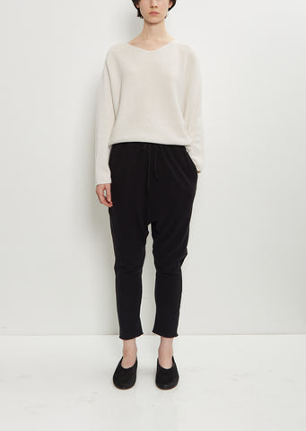 Stretch Jersey New Basic Pants — Black
