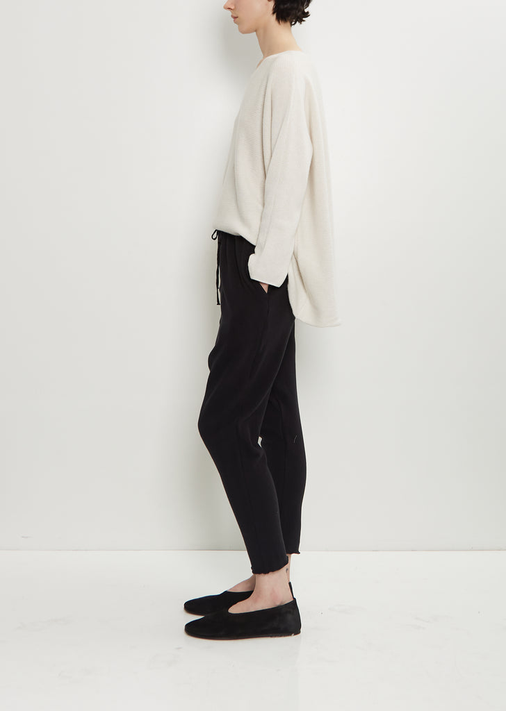 Stretch Jersey New Basic Pants — Black