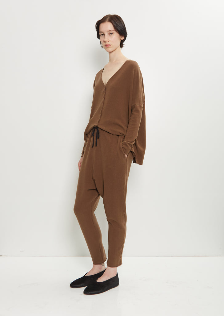 Stretch Jersey New Basic Pants — Chestnut