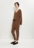 Stretch Jersey New Basic Pants — Chestnut