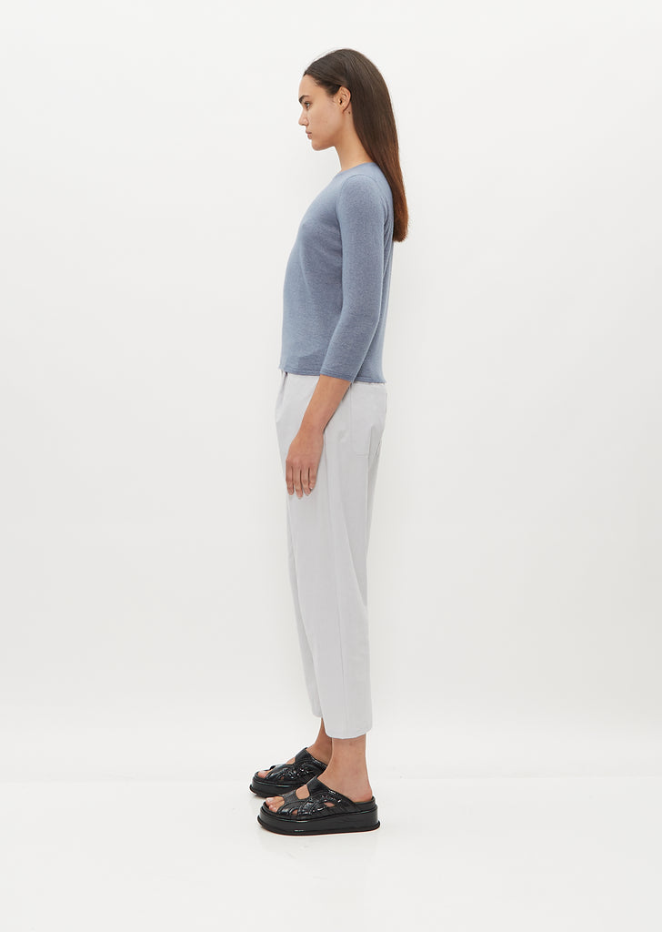 3/4 Sleeve Cashmere Silk T-Shirt — Sky