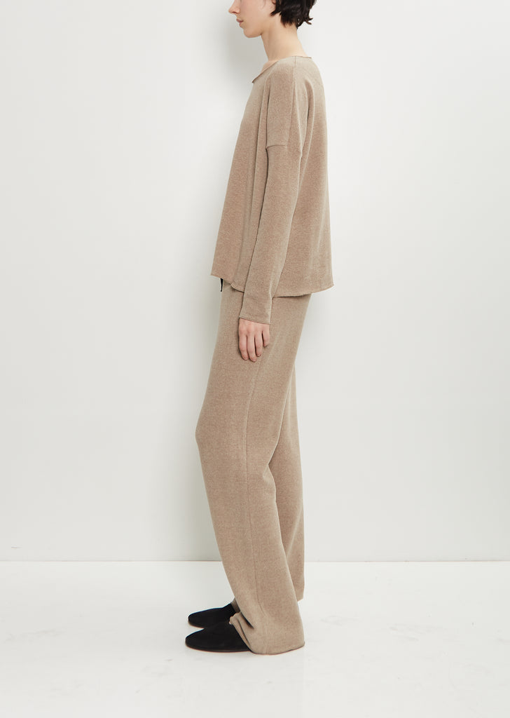 Stretch Jersey Sweater — Marron Glace