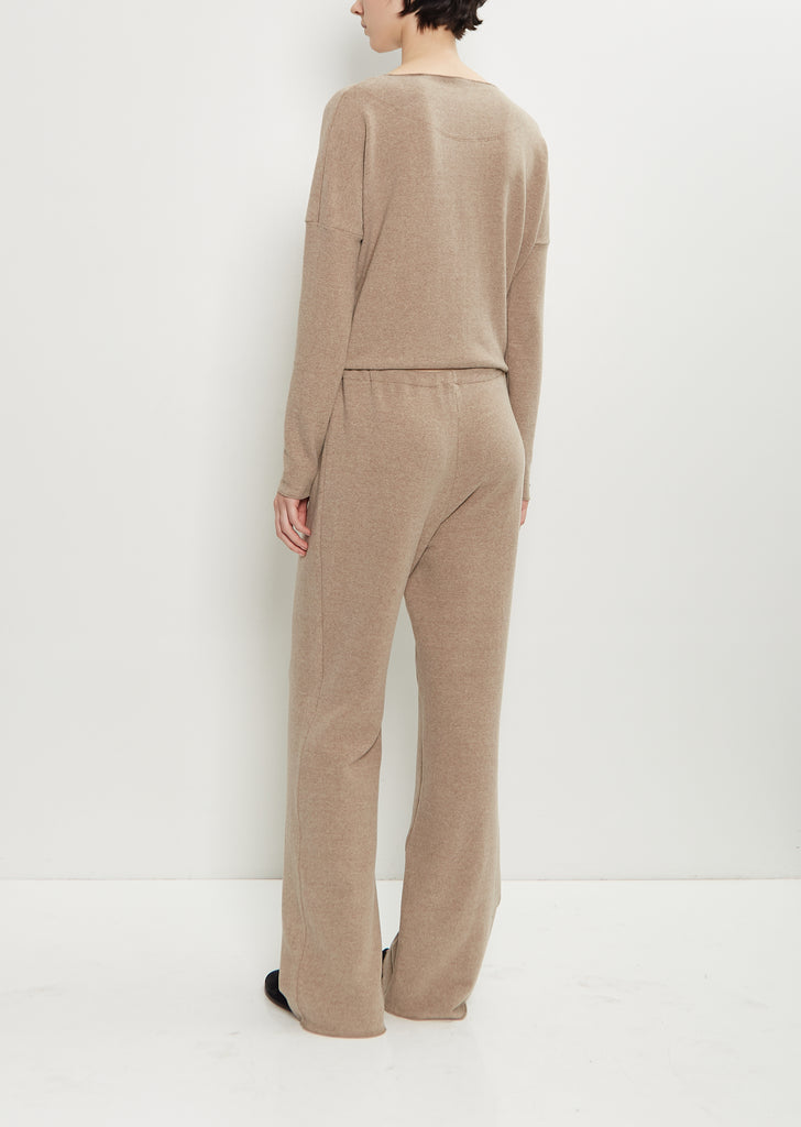 Stretch Jersey Basic Trousers — Marron Glace