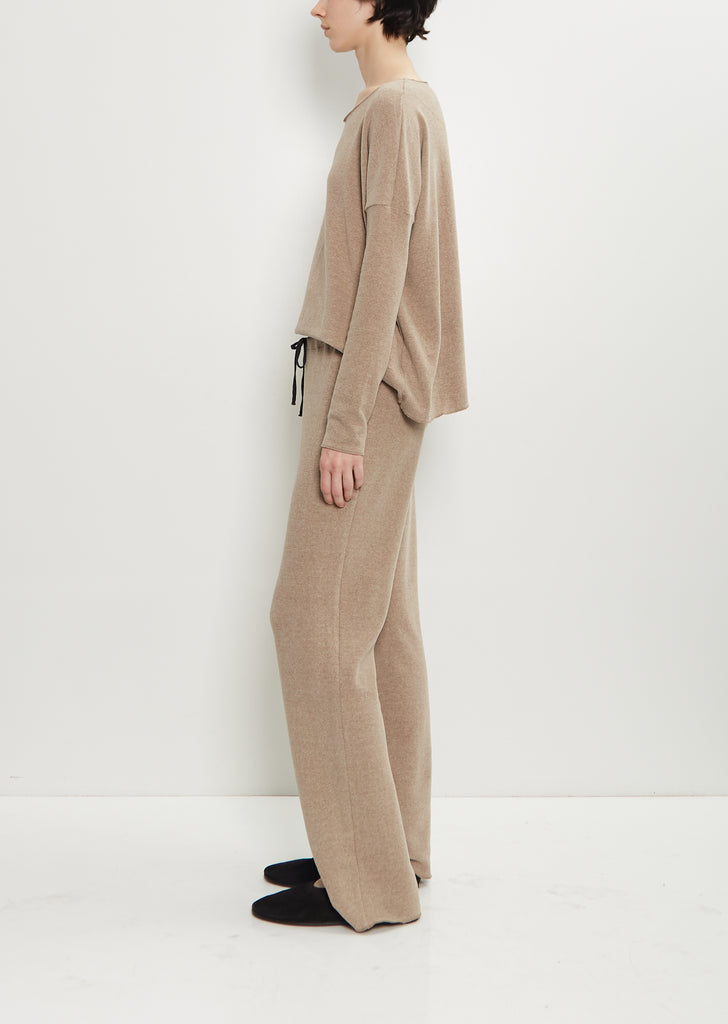 Stretch Jersey Basic Trousers — Marron Glace