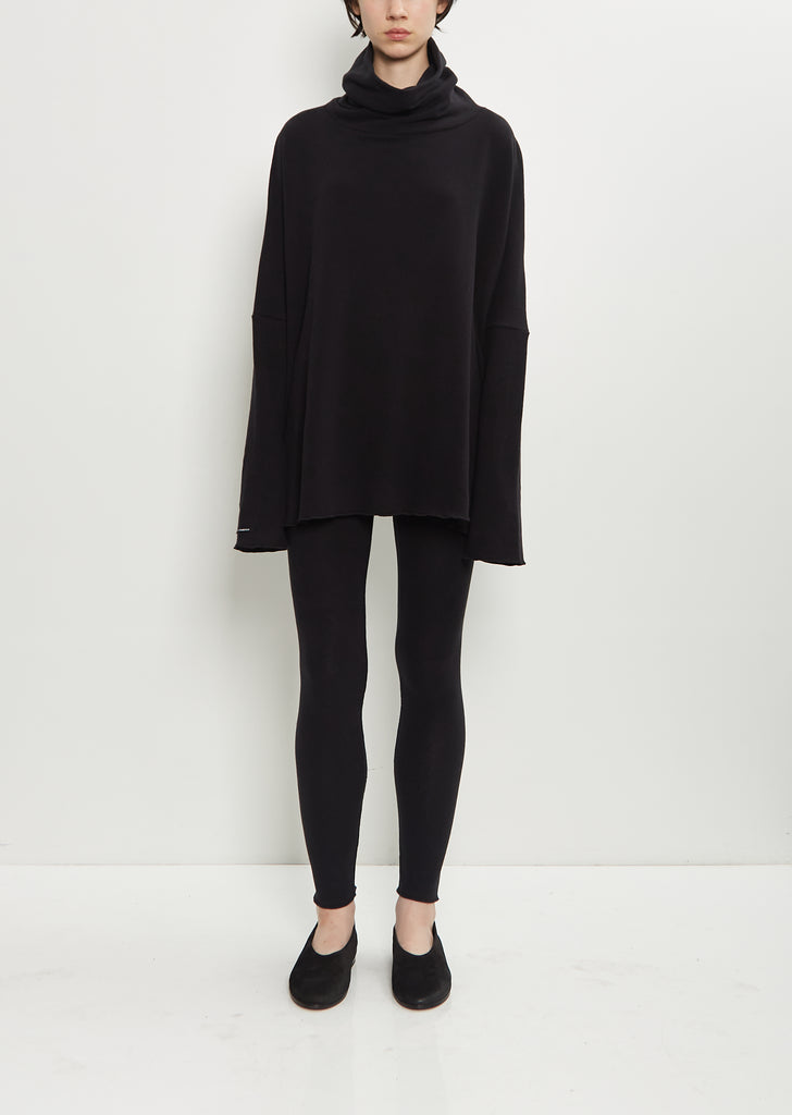Stretch Jersey Leggings — Black
