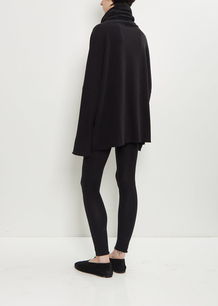 Stretch Jersey Leggings — Black