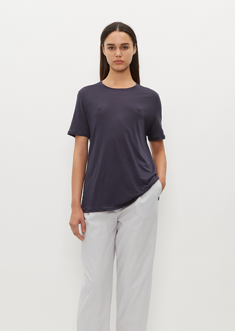 Wool Jersey T-Shirt — Blue