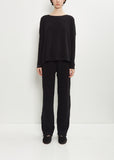 Stretch Jersey Basic Trousers — Black