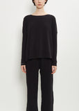 Stretch Jersey Sweater — Black