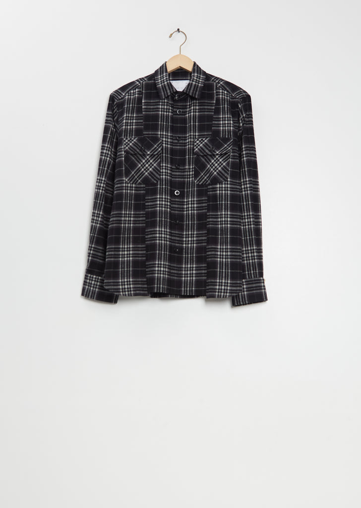 Plaid Cotton Flannel Shirt