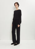 Stretch Jersey Basic Trousers — Black