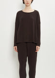 Stretch Jersey Sweater — Chocolate