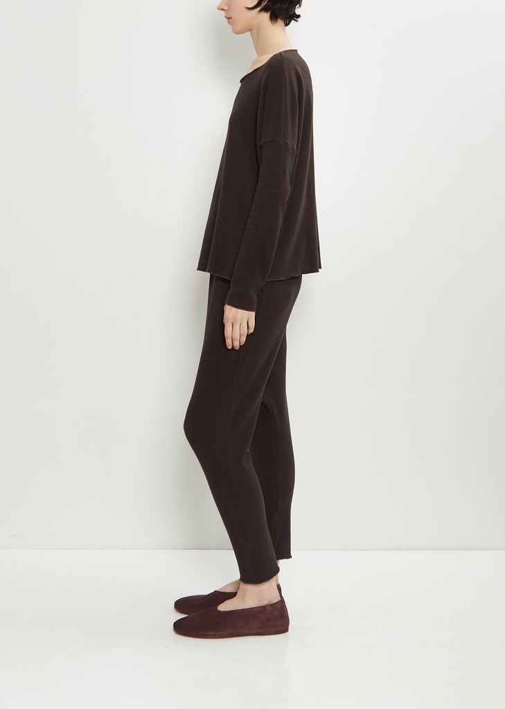 Stretch Jersey Sweater — Chocolate