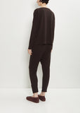 Stretch Jersey Sweater — Chocolate