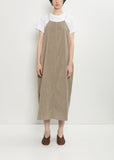 Velvet Salopette Dress — Marron Glace