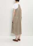 Velvet Salopette Dress — Marron Glace