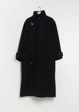 Wrap Wool Coat — Black
