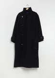 Wrap Wool Coat — Black