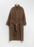 Wrap Wool Coat — Dark Squirrel