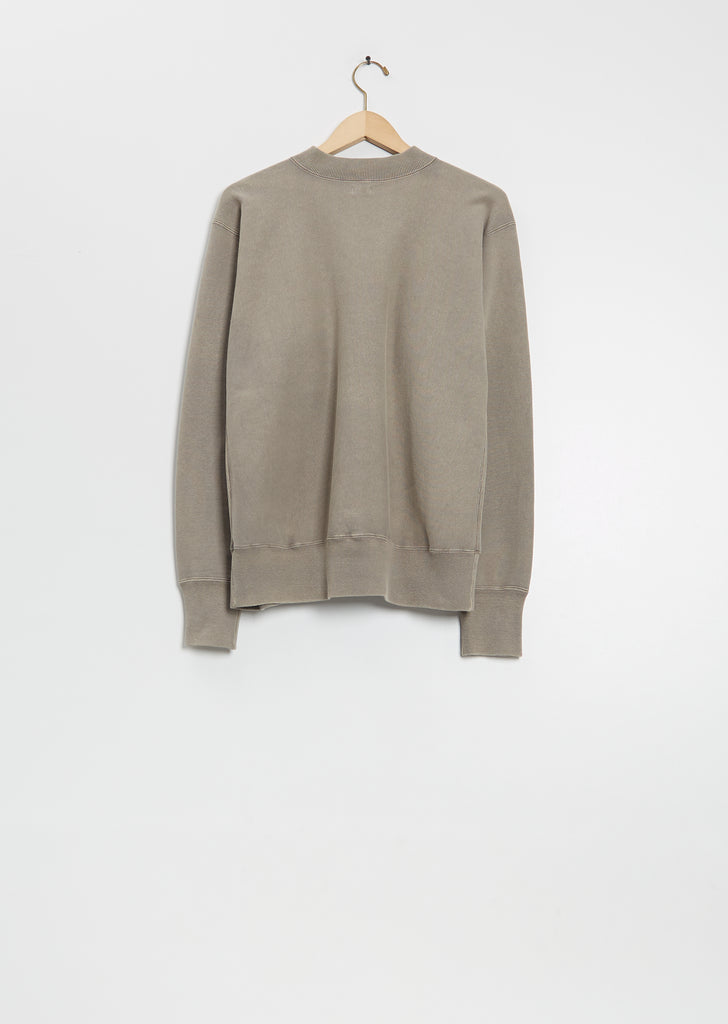 Vintage Half Zip Rib Collar Sweatshirt