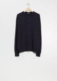 Henley Neck Wool Sweater