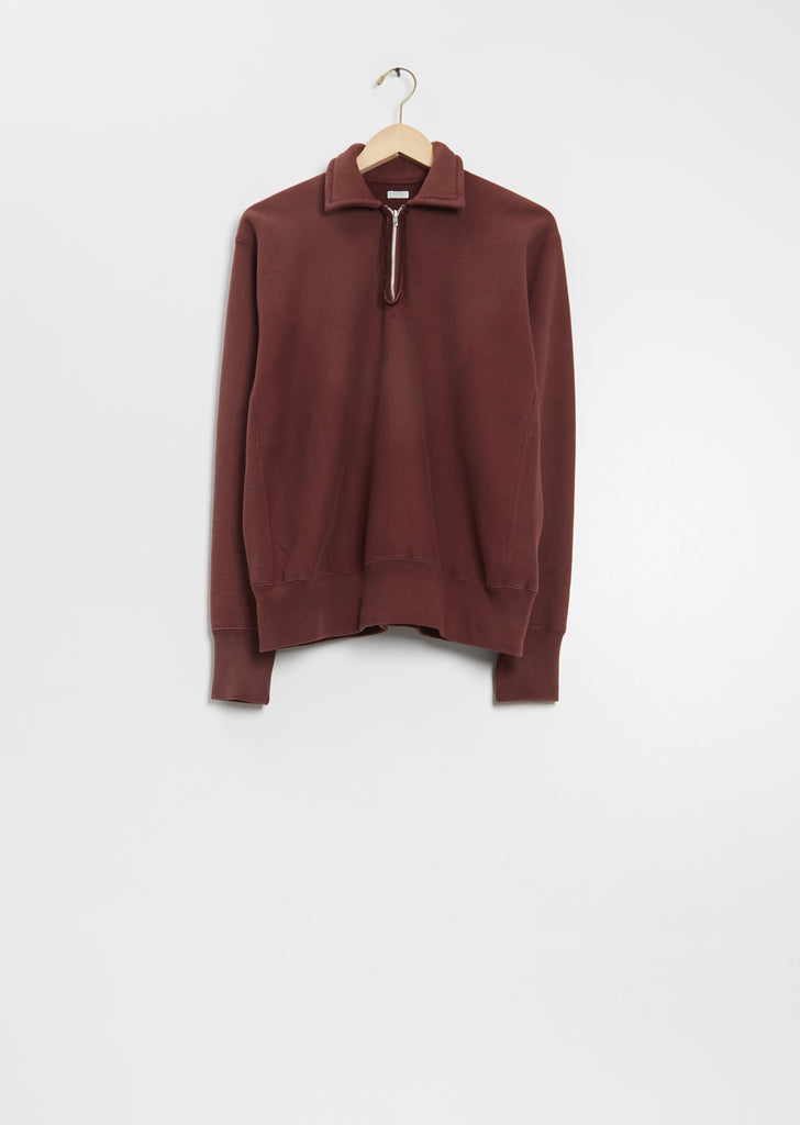 Vintage Half Zip Cotton Sweatshirt
