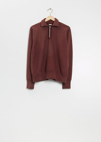 Vintage Half Zip Cotton Sweatshirt