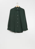 Regular Collar Cotton Shirt — Green