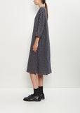 Wool Micro Tartan Tunic Dress
