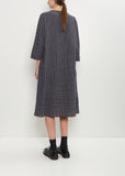 Wool Micro Tartan Tunic Dress