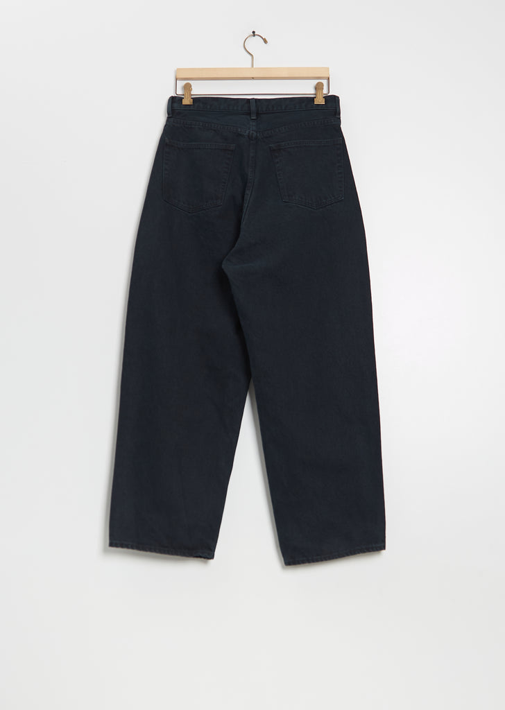 Washed Wide Denim Pants