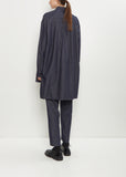 Cotton Denim Elongated Hem Shirt