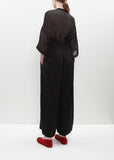 Triacetate Tucked Wide Pants