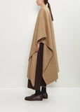 Aspen Wool Cashmere Poncho — Greige