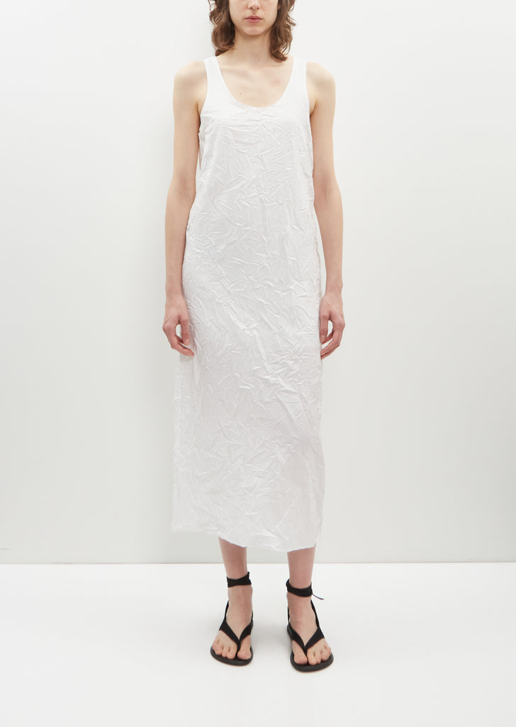 Wrinkled Washed Finx Twill Dress