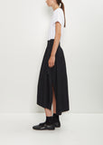 Cotton Asymmetry Gather Skirt