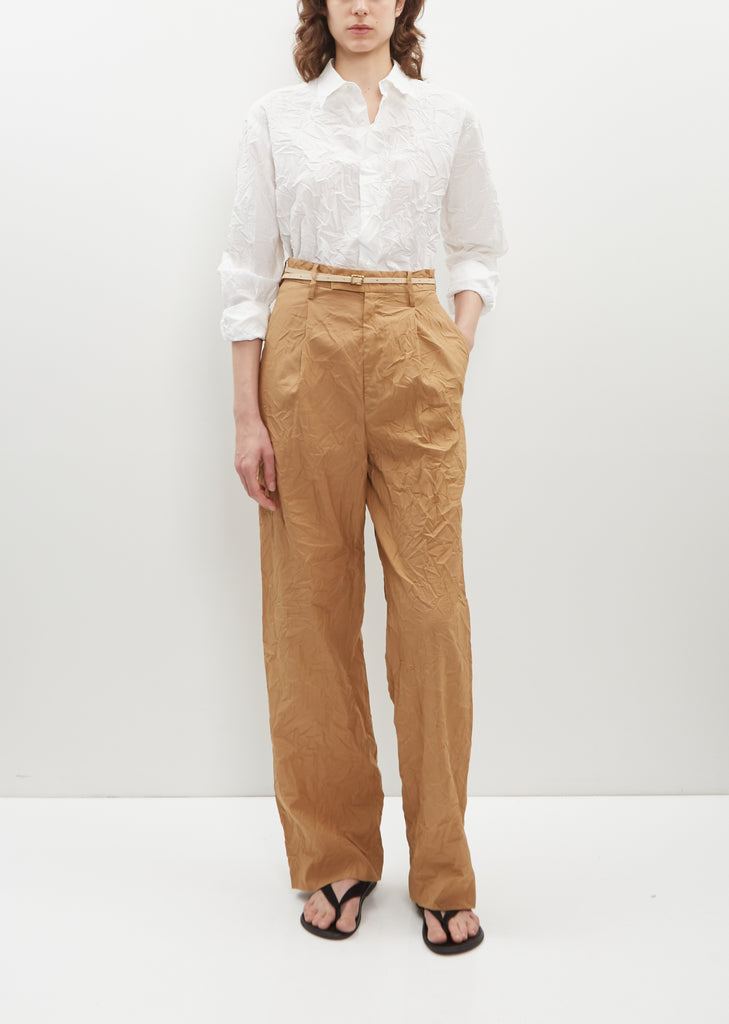 Wrinkled Washed Finx Twill Pants