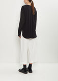 Cut & Sewn Cotton Combination Pullover