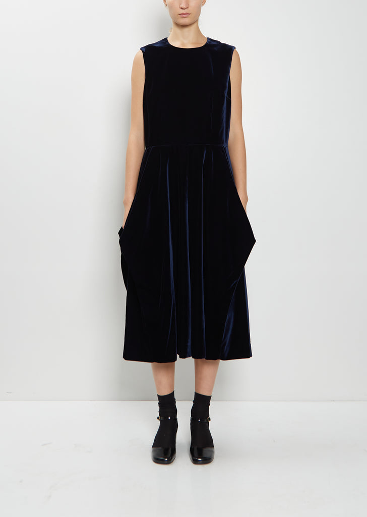 Velvet Sleeveless Jumpsuit