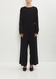 Wool Long Straight Pants