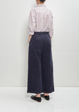 Cotton Linen Wendy Pants — Navy