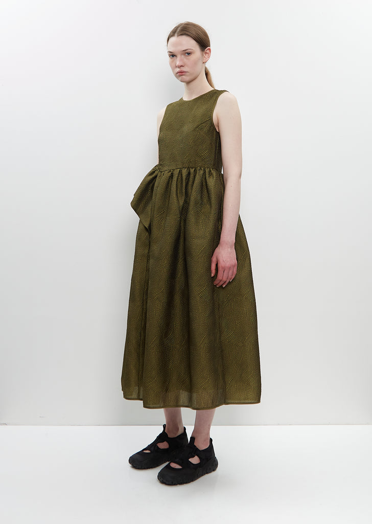 Recycled Poly Matelassé Ditte Dress