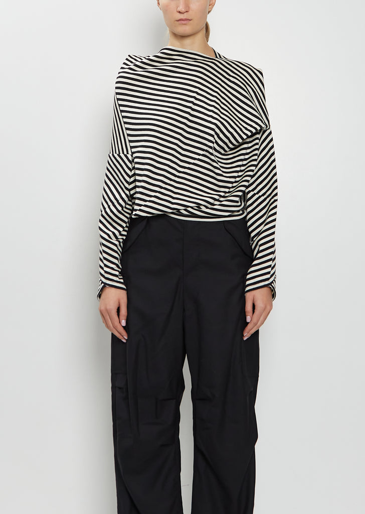 Cotton Wool Asymmetrical Top