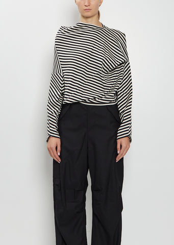 Cotton Wool Asymmetrical Top