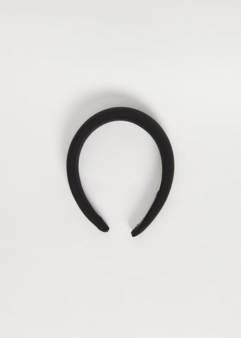 Classic Puffy Headband — Black