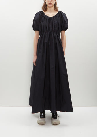 Don Puff Sleeve Taffeta Dress