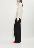 Pointed Collar Cotton Silk Shirt